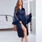 Mesh Robe Feathered Sleeves