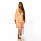 Women's Five Piece Sleepwear Lace Trim Gown V-neck Robe Pants Shorts and Top