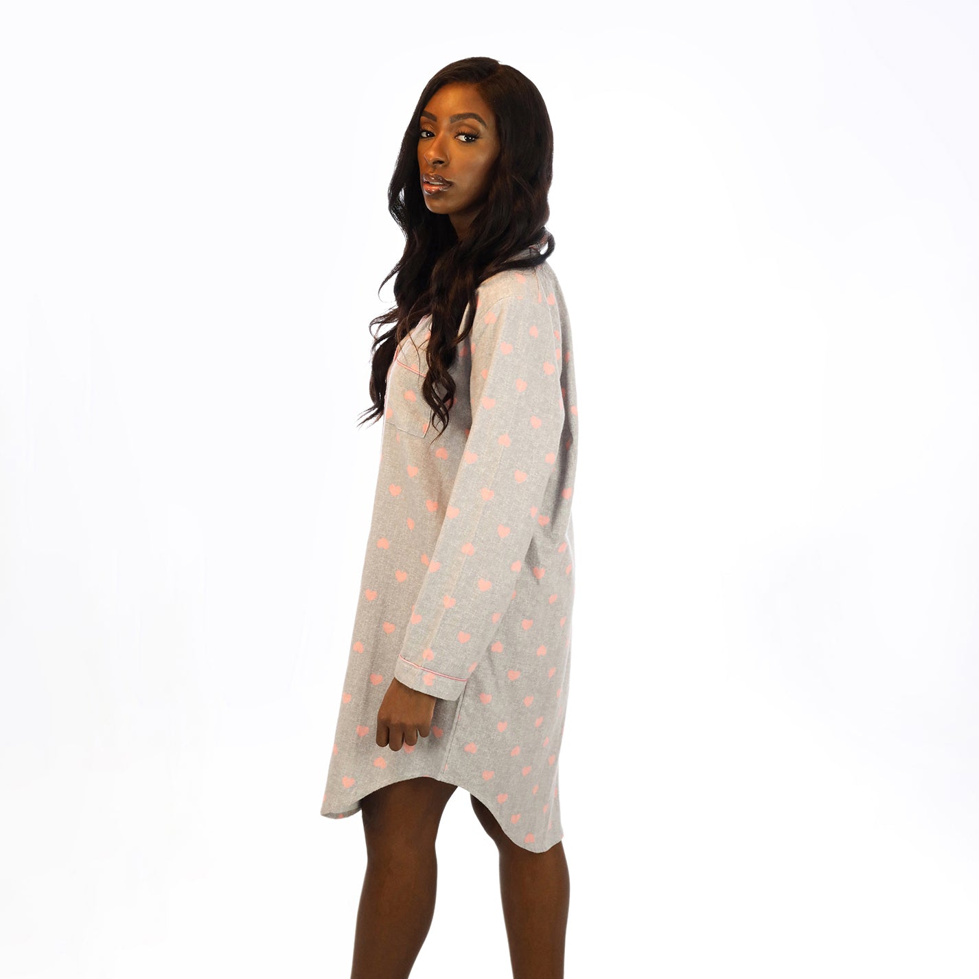 Woven Flannel Cotton Nightshirt