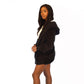 3 Piece Soft Warm Long Sleeve Hoodie Shorts and Vest Pajama Set