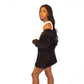 3 Piece Soft Warm Long Sleeve Hoodie Shorts and Vest Pajama Set