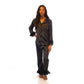 2 Piece Feathered Long-sleeved Pajama Set