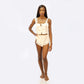 2 Piece Lace Front Button Camisole Shorts Set