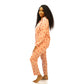 2 Piece Collared Button Up Top Crepe Pajama Set