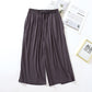 Three Quarter Solid Wide Leg Pajama Pants